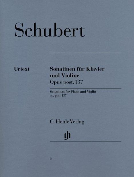 Sonatinen für Klavier und Violine op. post. 137, Noten