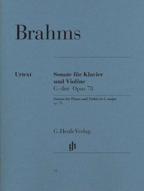 Johannes Brahms: Brahms, J: Sonate für Klavier und Violine G-dur op. 78, Buch