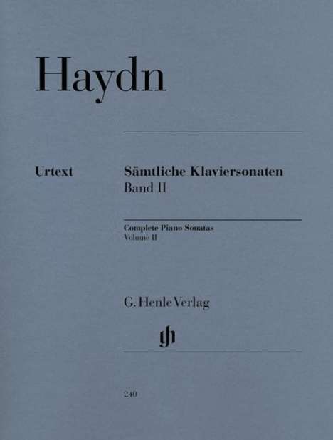 Haydn, J: Sämtliche Klaviersonaten, Band II, Noten