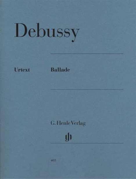 Claude Debussy: Ballade, Noten