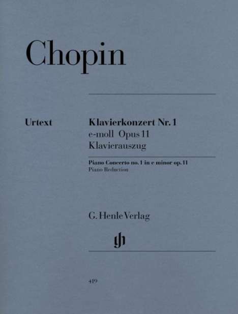 Chopin, Frédéric - Klavierkonzert Nr. 1 e-moll op. 11, Noten