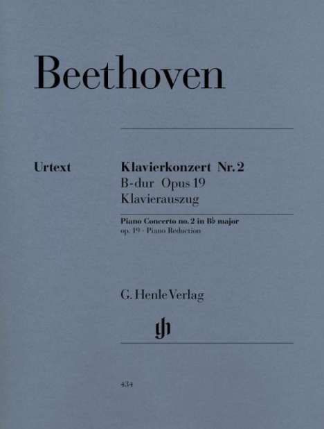 Ludwig van Beethoven: Beethoven, Ludwig van - Klavierkonzert Nr. 2 B-dur op. 19, Noten