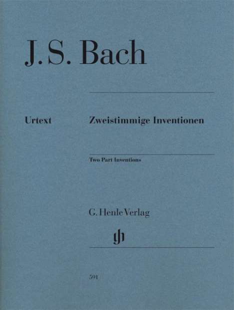 Johann Sebastian Bach (1685-1750): Zweistimmige Inventionen für Klavier zu zwei Händen. Revidierte Ausgabe von HN 169, Buch