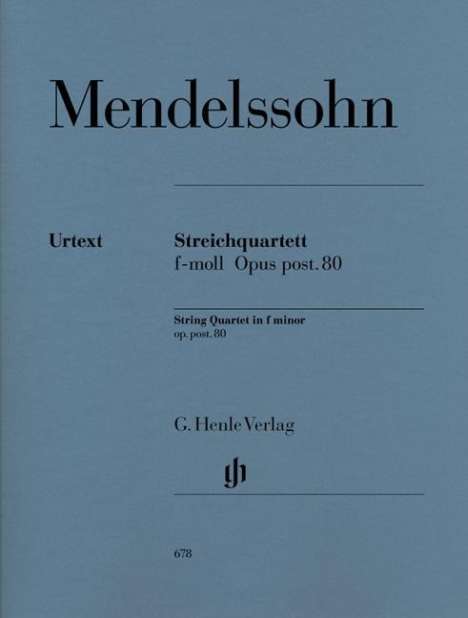 Streichquartett f-Moll op. post. 80, Noten