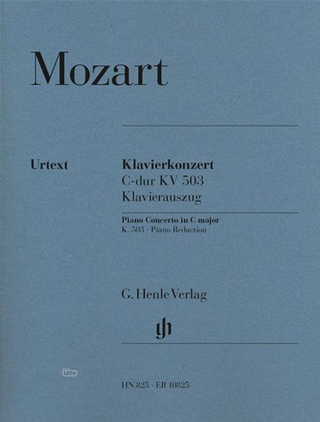 Klavierkonzert 24 C-Durl KV 503, Klavierauszug, Noten