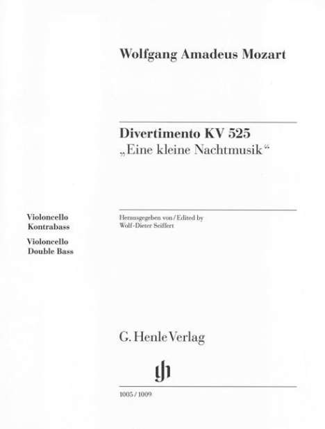 Mozart, W: Divertimento KV 525 "Eine kleine Nachtmusik", Buch