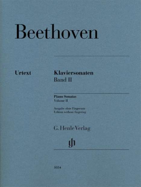 Ludwig van Beethoven (1770-1827): Klaviersonaten 2 br. - Urtext, Buch