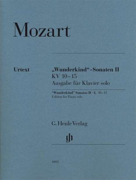 Mozart, W: Wunderkind-Sonaten Band II KV 10-15, Ausgabe für, Buch