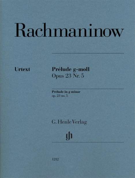 Sergej Rachmaninoff: Prélude g-moll op. 23 Nr. 5, Noten