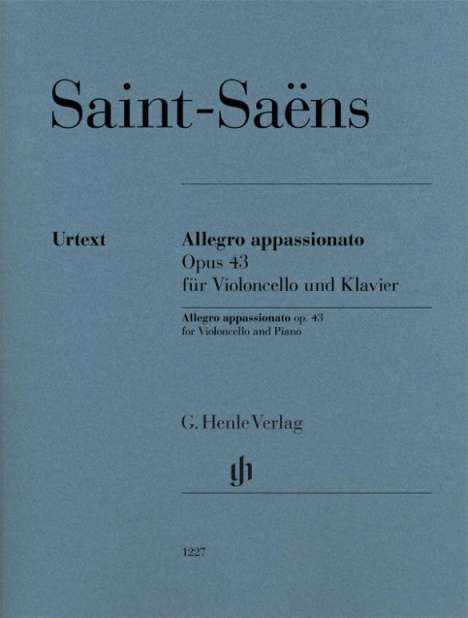 Allegro appassionato op. 43 for Violoncello and Piano, Buch