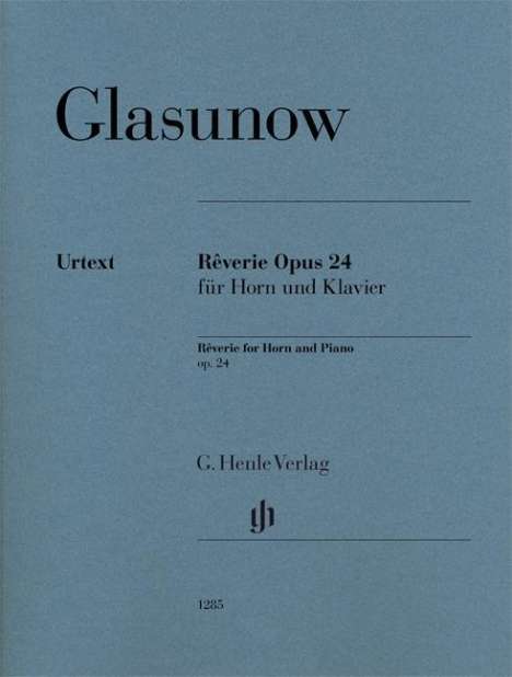 Alexander Glasunow: Reverie op. 24 für Horn und Klavier, Noten