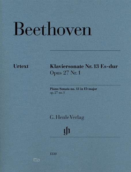 Beethoven, L: Klaviersonate Nr. 13 Es-dur op. 27 Nr. 1, Buch