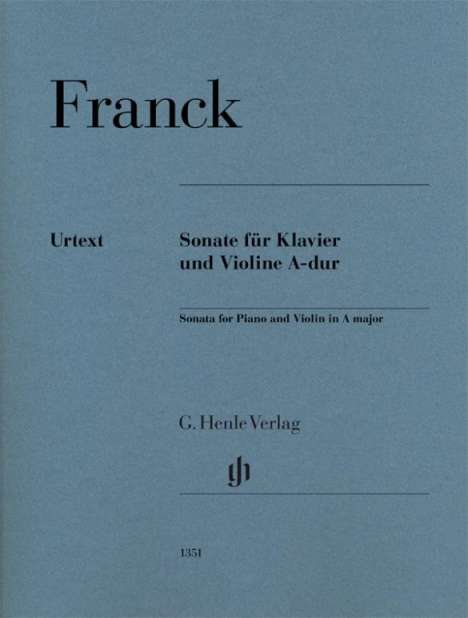 César Franck: Sonate für Klavier und Violine A-dur, Buch
