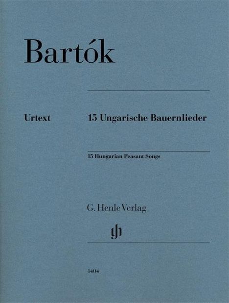 Bela Bartok: 15 Ungarische Bauernlieder, Noten