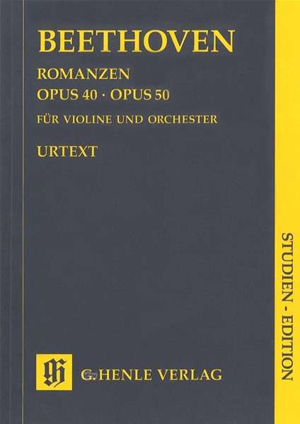Romanzen für Violine und Orchester G-Dur op.40 und F-Dur op.50, Klavierauszug, Studien-Edition, Noten