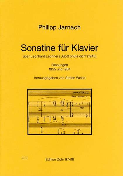 Philipp Jarnach: Sonatine, Noten