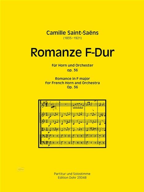 Camille Saint-Saens: Romanze F-Dur op. 36, Noten