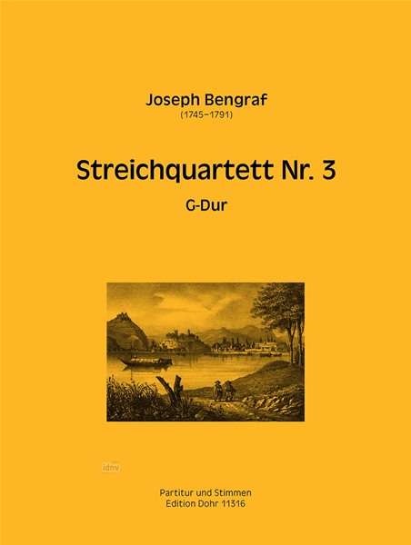 Joseph Bengraf: Streichquartett Nr. 3 G-Dur, Noten