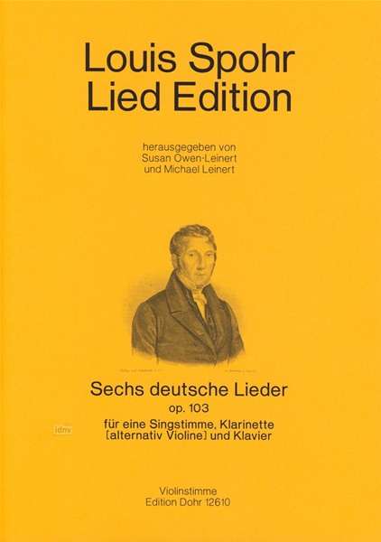 Louis Spohr: Sechs deutsche Lieder op. 103, Noten