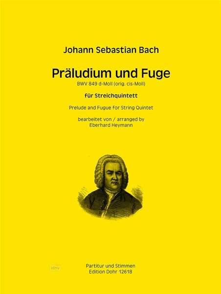 Johann Sebastian Bach: Präludium und Fuge d-Moll BWV 849, Noten