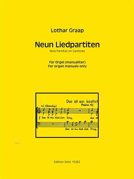 Lothar Graap: Neun Liedpartiten für Orgel manualiter, Noten