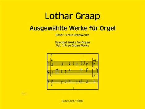 Lothar Graap: Ausgewählte Orgelwerke, Noten