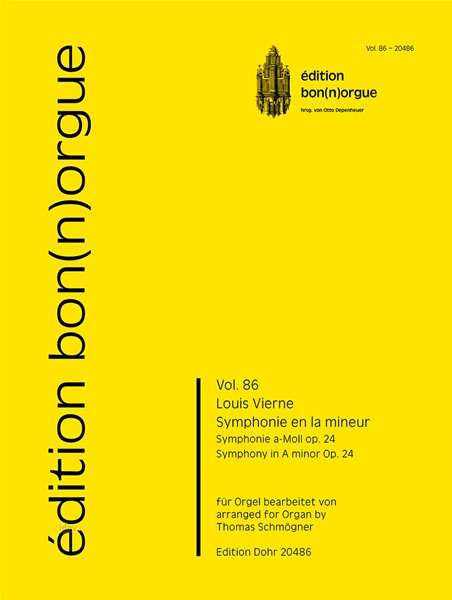 Louis Vierne: Symphonie en la mineur op. 24, Noten