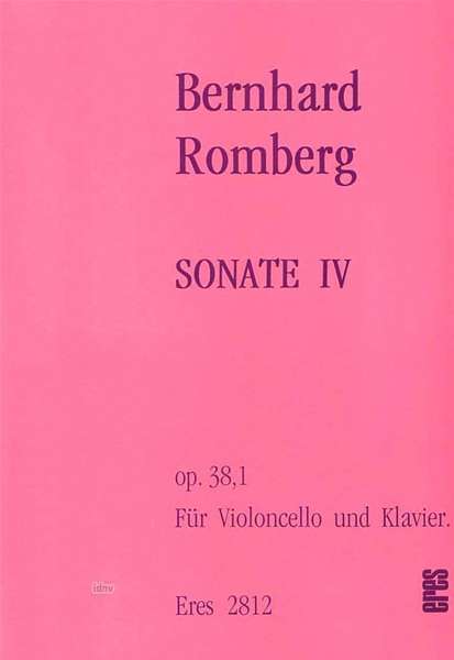 Bernhard Romberg: Sonate IV op. 38,1, Noten