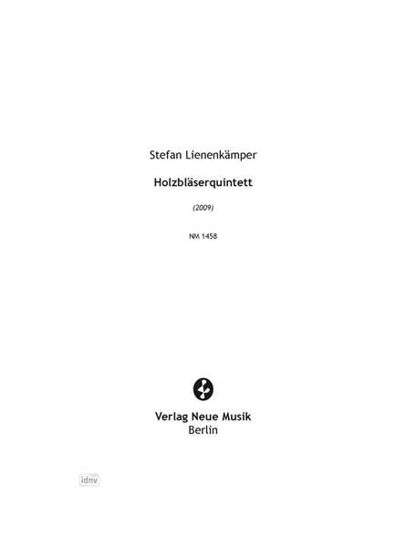 Stefan Lienenkämper: Holzbläserquintett, Noten