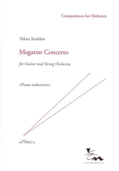 Nikita Koshkin: Megaron Concerto, Noten