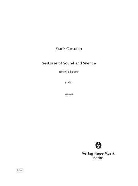 Frank Corcoran: Gestures of Sound and Silence für Violoncello und Klaver (1976), Noten