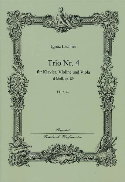 Ignaz Lachner: Trio d-Moll, op. 89, Noten