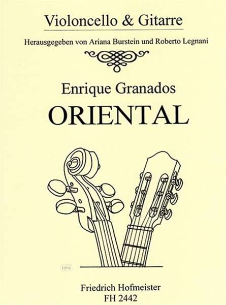 Enrique Granados: Oriental, Noten