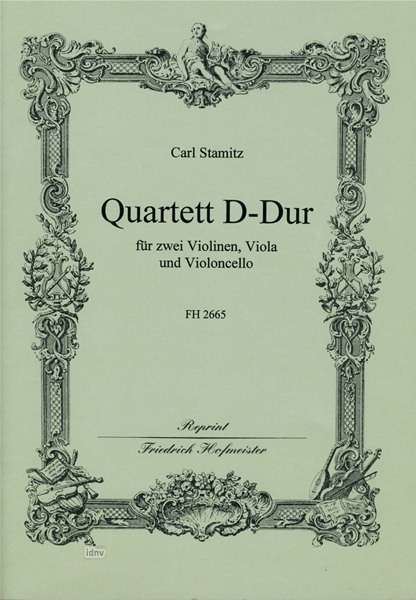 Carl Stamitz: Quartett D-Dur, Noten
