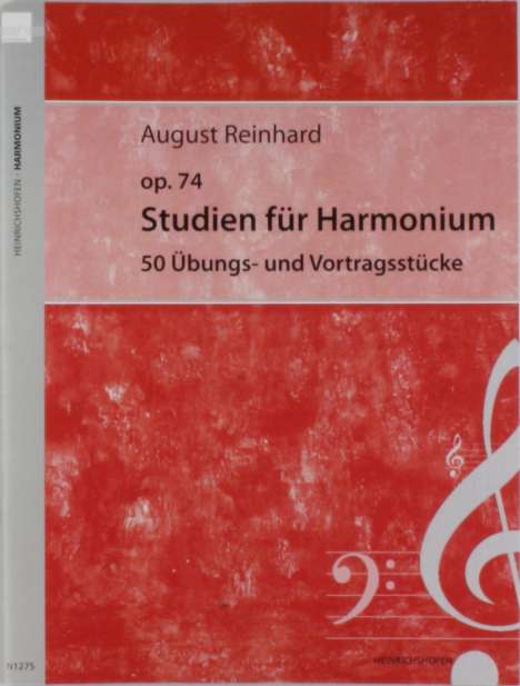 August Reinhard: Studien für Harmonium. op. 74, Noten