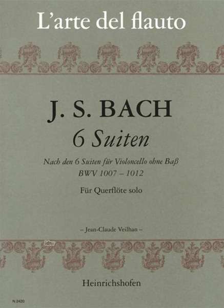 Johann Sebastian Bach: 6 Suiten für Querflöte solo. B, Noten