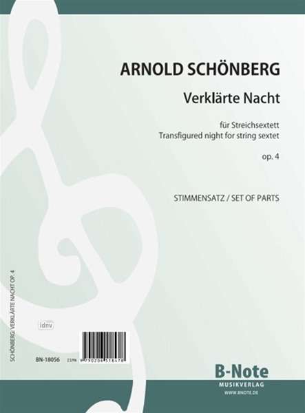Arnold Schönberg: Verklärte Nacht für Streichsextett op.4 (Stimmensatz), Noten