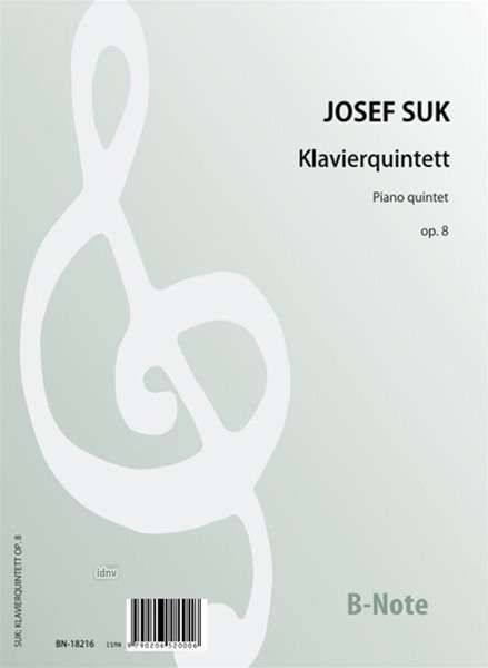 Josef Suk: Klavierquintett g-Moll op.8, Noten