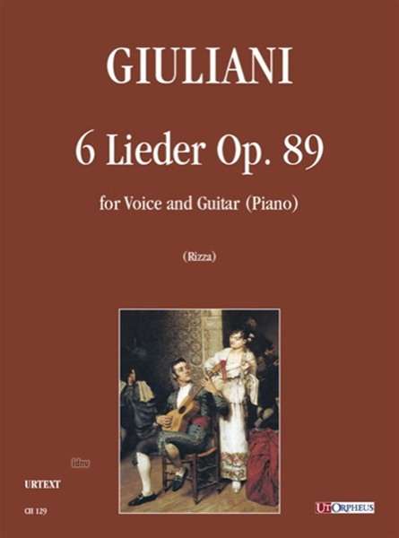 Mauro Giuliani: 6 Lieder Op. 89 for Voice and Guitar (Piano), Noten
