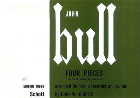 John Bull: Vier Stücke, Noten