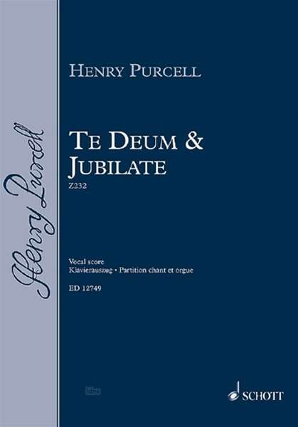 Henry Purcell: Te Deum and Jubilate Z 232 D-Dur Z 232, Noten