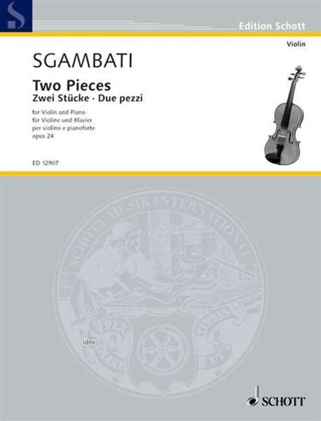 Giovanni Sgambati: Zwei Stücke op. 24, Noten