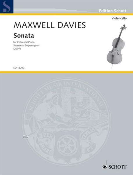 Peter Maxwell Davies: Sonata op. 285 (2007), Noten