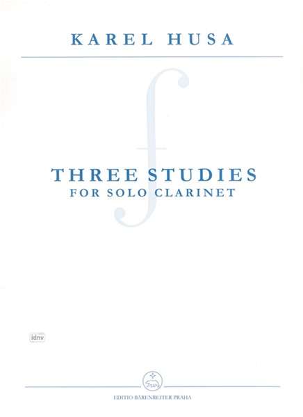 Karel Husa: Three Studies for Solo Clarine, Noten