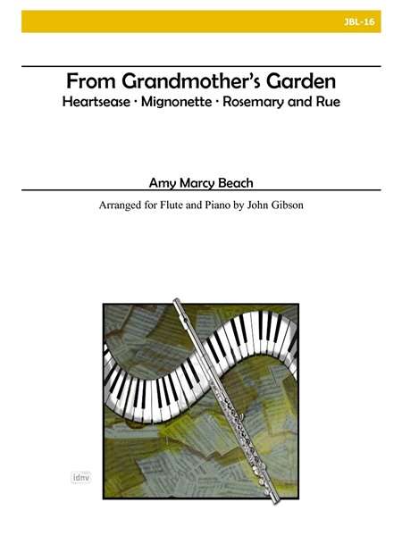 Amy Beach: From Grandmother's Garden for Flute and Piano, Noten