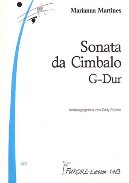 Marianna Martines: Sonata da Cimbalo G-Dur, Noten