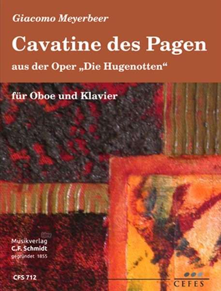 Giacomo Meyerbeer: Cavatine des Pagen aus der Oper "Die Hugenotten", Noten