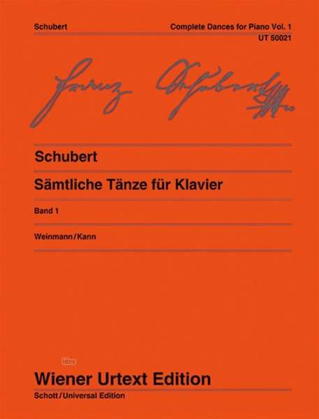 Schubert, F: Sämtliche Tänze, Buch