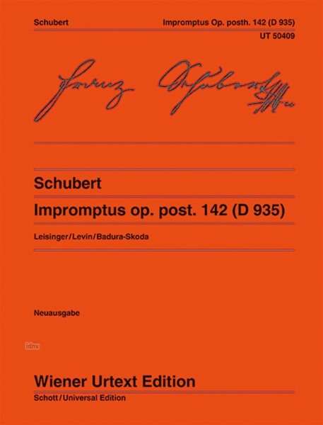 Franz Schubert: Impromptus op. posth. 142 D 935, Noten