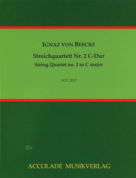 Ignaz von Beecke: Streichquartett Nr. 2 C-Dur, Noten